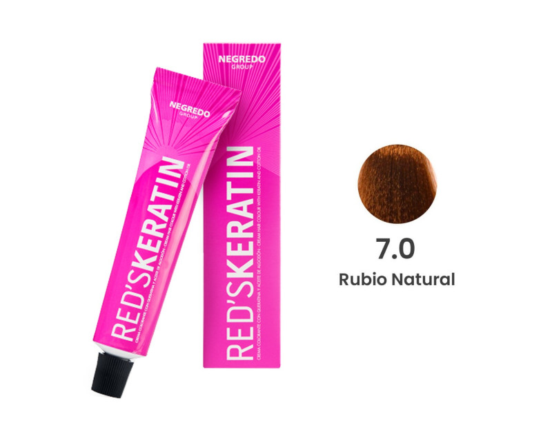 Tinte con queratina RED'S KERATIN 60ml 7.0