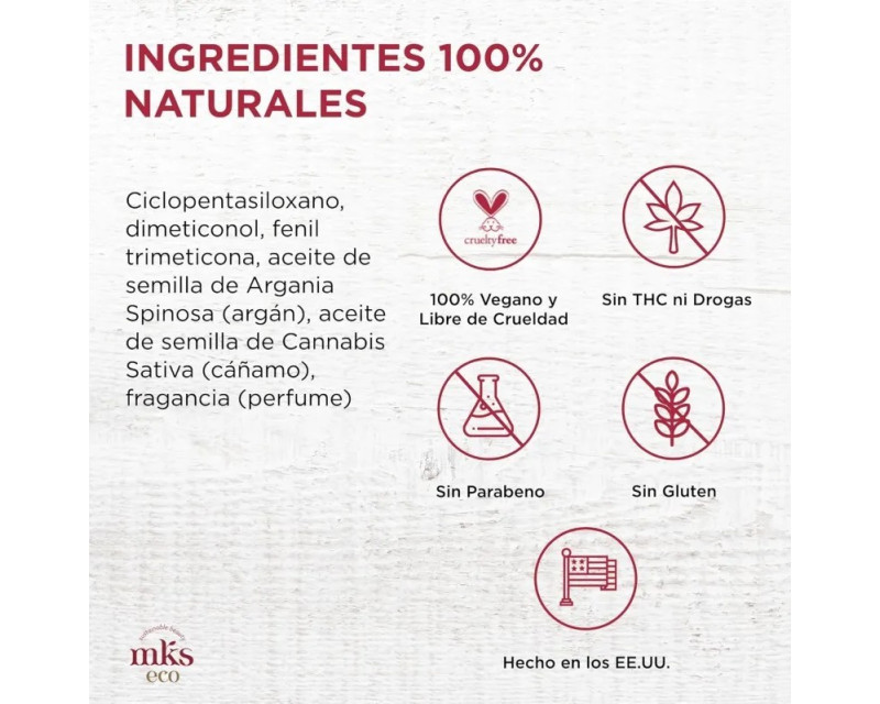 Mks Eco Kahm Smoothing Shampoo champú reparador con keratina vegetal 296ml