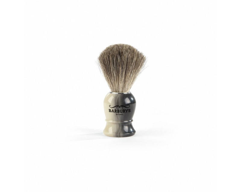 Barburys Brocha afeitar cerdas de tejón Grey Mable
