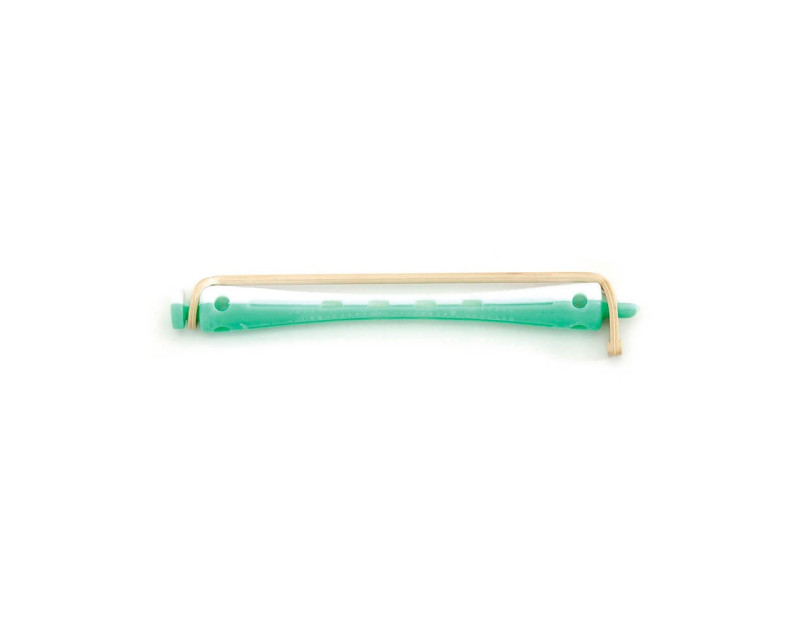 Bigudi Plastico N 1 Verde-Blanco 12 uds.